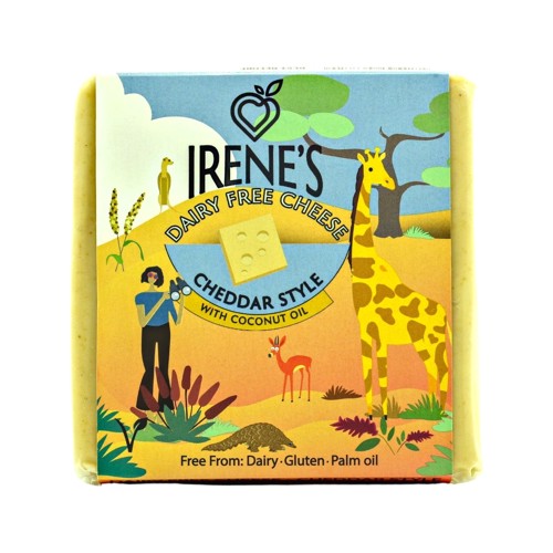 Irenes Gourmet Dairy Free Cheddar Cheese 200g Kosher