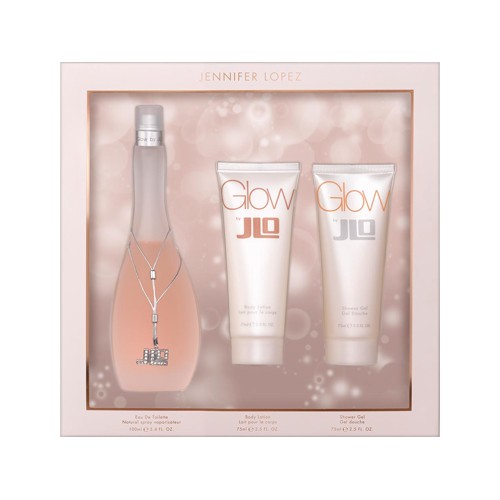 Jennifer Lopez Glow Eau De Toilette 100ml with Body Lotion 75m and Shower Gel 75ml