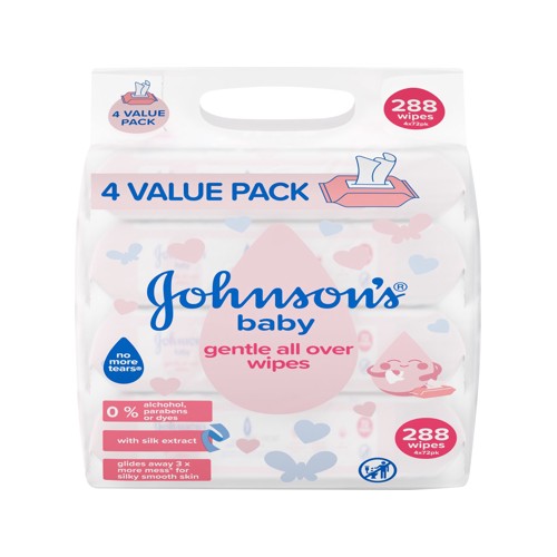 johnsons baby wipes 288s