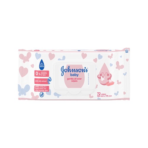 johnsons baby wipes 72s