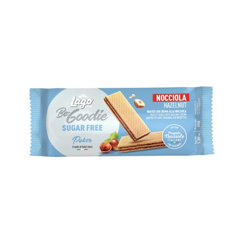 Lago Poker Wafer 45g Hazelnut Sfree