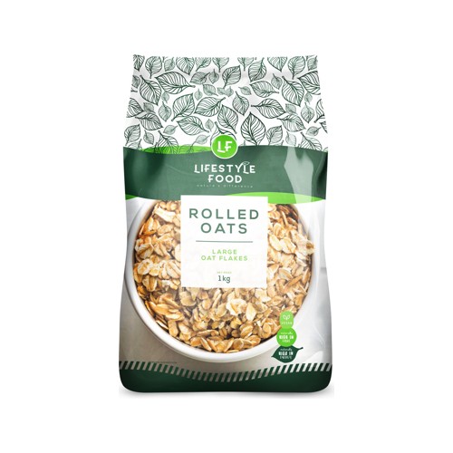 Ls Food Rolled Oats 1kg Bag