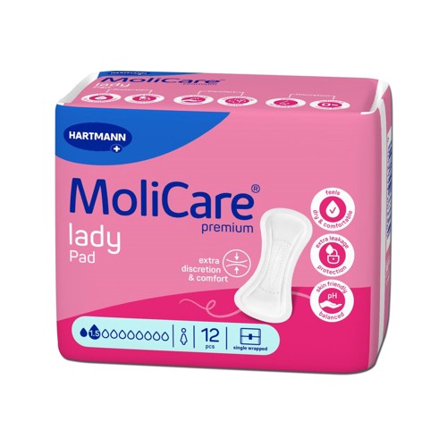 molicare prem lady pad 15 drop 12s