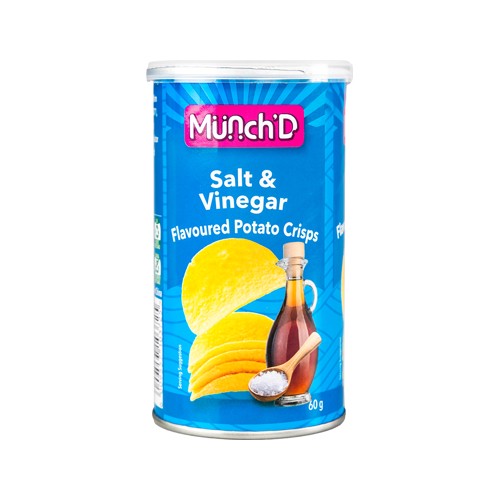 Munchd Potato Chips 60g Salt and Vinegar