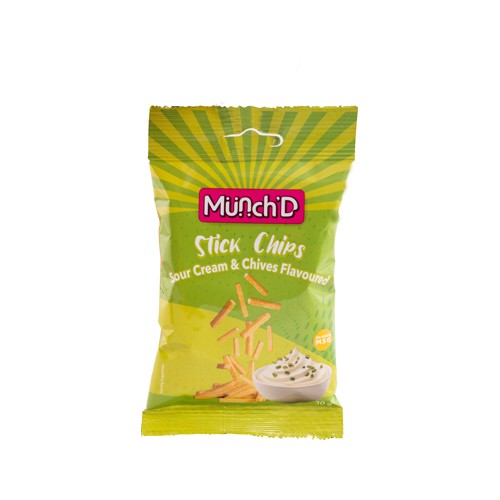 Munchd Stick Chips 30g Sour Cream and Chives