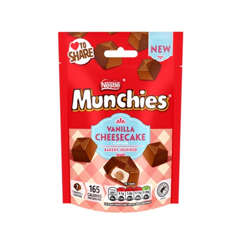 Munchies Pouch 97g Vanilla Cheesecake