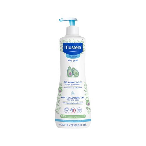 mustela gentle cleansing gel 750ml n