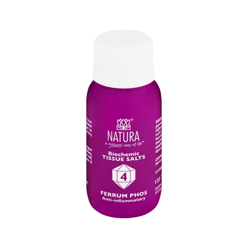 natura ferrum phos 4 tissue salts 125 tabs