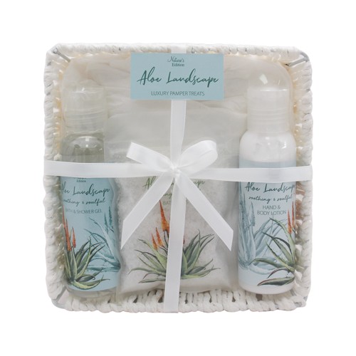 Natures Edition Little Luxuries Aloe Landscape Containing Bath Salts Shower Gel and Body Lotion