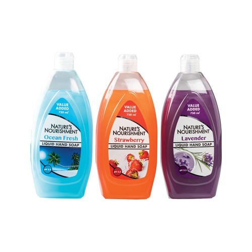 natures nourishment liquid hand soap 3pack 750ml