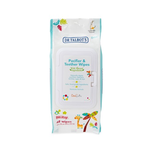 nuby dr talbots paci wipes 48s