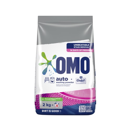 omo auto washing powder with comfort bale 2kg