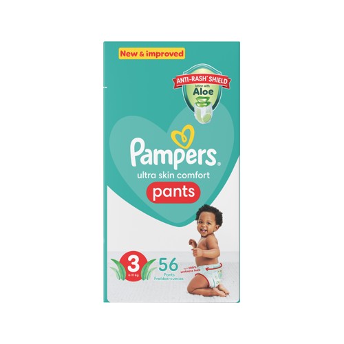 pampers active baby pants size 3value pack 52s