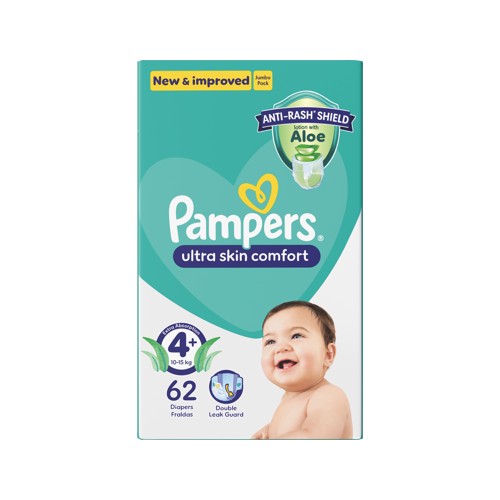 pampers active baby size 4 jumbo pack - 62s