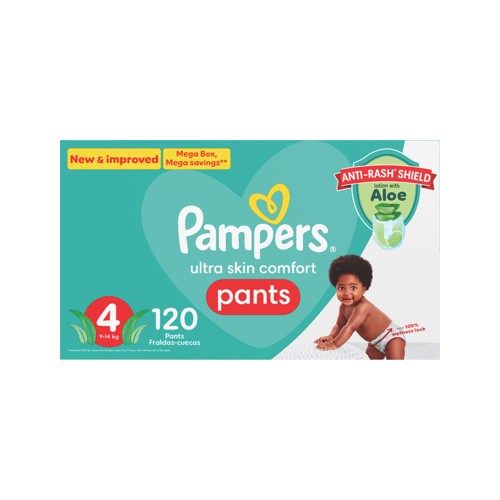 pampers active pants mega box size 4-120