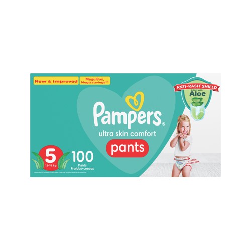 pampers active pants mega box size 5-100