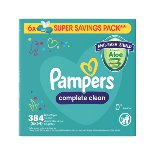 pampers baby wipes fresh 6s - 6x64