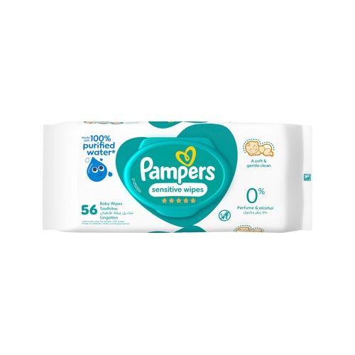 pampers baby wipes sensitive 1s - 1x56