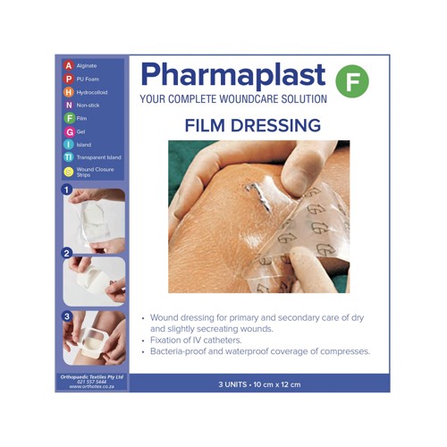 pharmaplast f dressing 10x12cm 3s