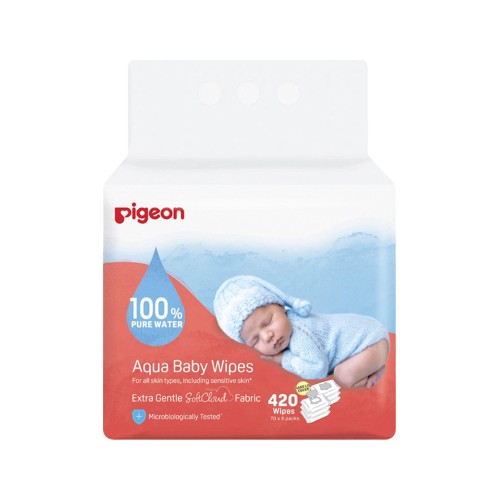 pigeon aqua baby wipes 70s fliptop 6-i