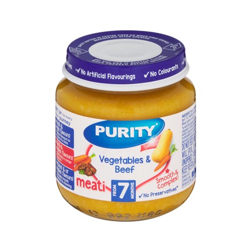 Purity 7 Months Vegetables & Beef 125ml