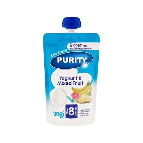 Purity Pouch 150ml Mixed Fruit Yoghurt