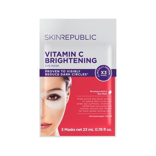 Skin Republic Brightening Eye Mask 3 x Pairs 23ml