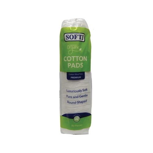 Softi Organic Cotton Pads 80 Pcs