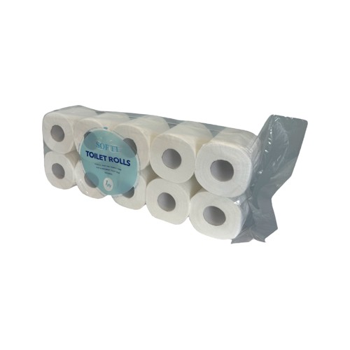 softi toilet rolls 1 ply - 10 pack