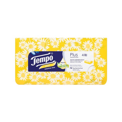 Tempo 4ply Facial Tissues Plus 70s