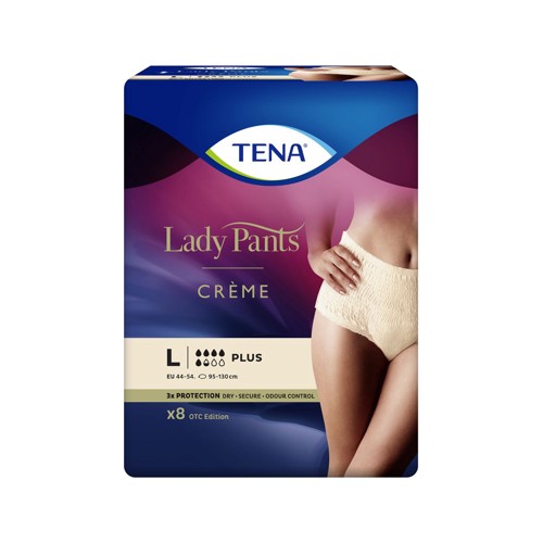 tena lady pants plus creme large