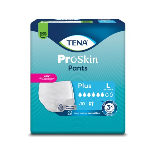 tena proskin pants plus large 10s