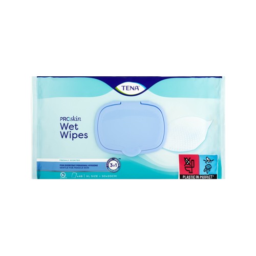 tena wet wipes 48s