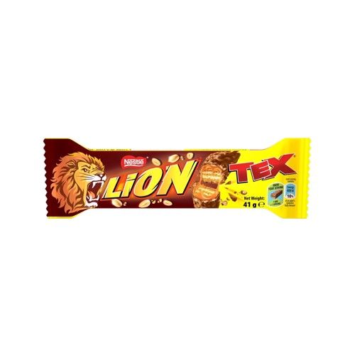 Tex Lion Milk Chocolate Filled with a Caramel Cereal Peanut Centre