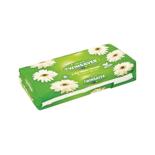 twinsaver facial tissues soft pack 90s