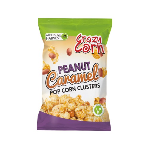 Wholesome Harvest Crazy Corn Peanut Caramel Popcorn Clusters 100g