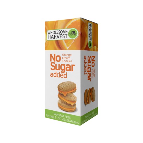 Wholesome Harvest Sugar Free Biscuits 75g Orange Cream