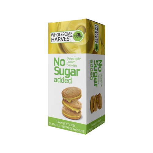Wholesome Harvest Sugar Free Biscuits 75g Pineapple Cream