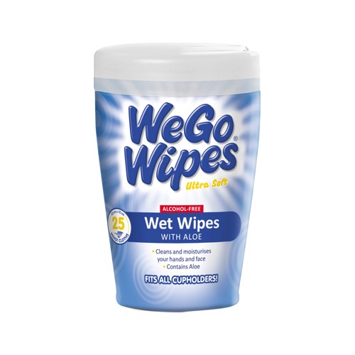 wipes cup with aloe 25s