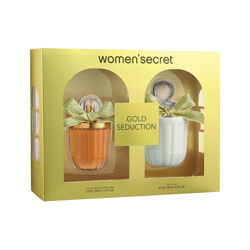 Women Secrete Gold Seduction Gift Set Eau De Parfum 100ml and Body Lotion 200ml