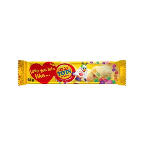 Jelly Tots White Chocolate Bar 48 g