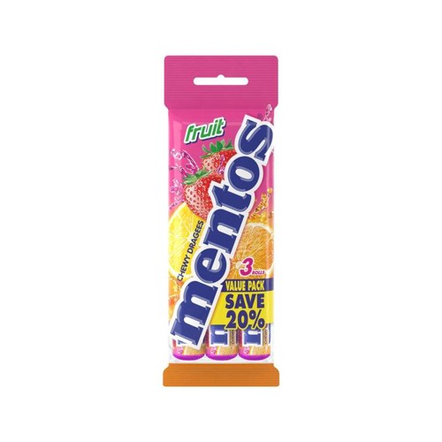 Mentos Multipack 3s Fruit