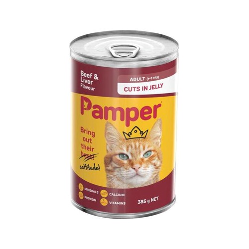 Pamper Cuts in Jelly Beefliver Beef & Liver 385 g