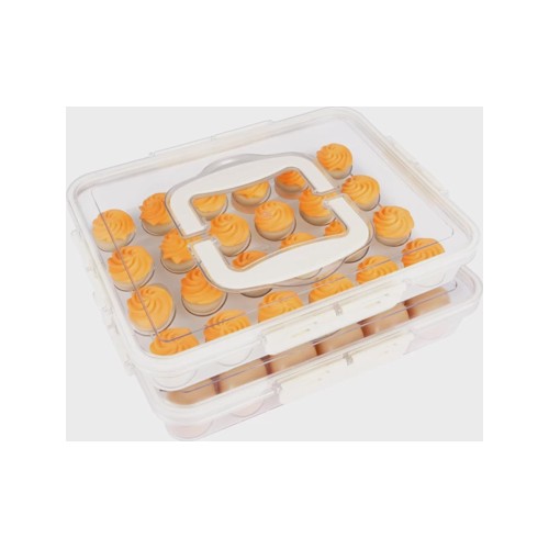 Bowenst Egg Containers with Lid 2 pack Thick Clear Pla