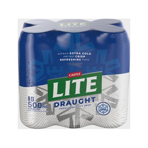 Castle Lite Draught Beer Can