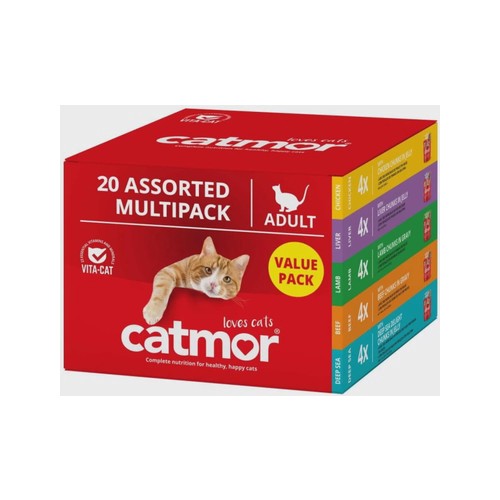 Catmor Multipack Cat Food Chicken 70 g Dry Adult Cat Fo...