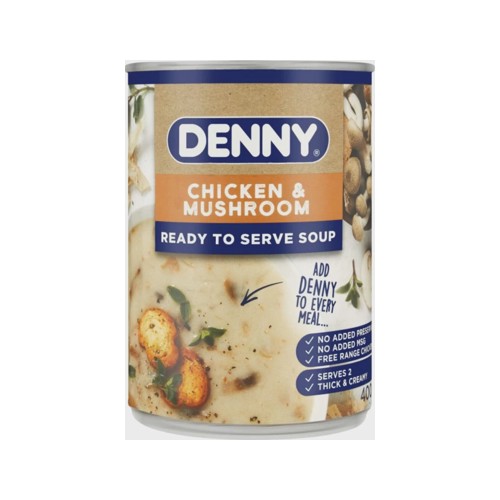 Denny Heat & Serve Soups Chicken & Mushroom
