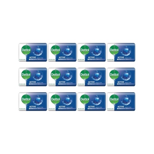 Dettol Active Soap 12 pack 125g Each Anti-Bacteri