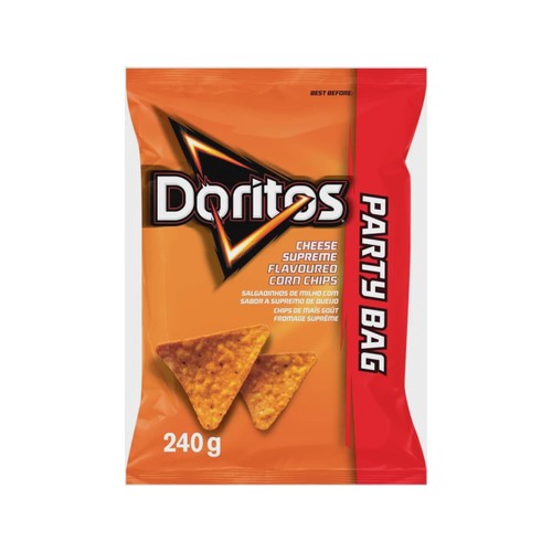 doritos cheese supreme flavoured corn nachos