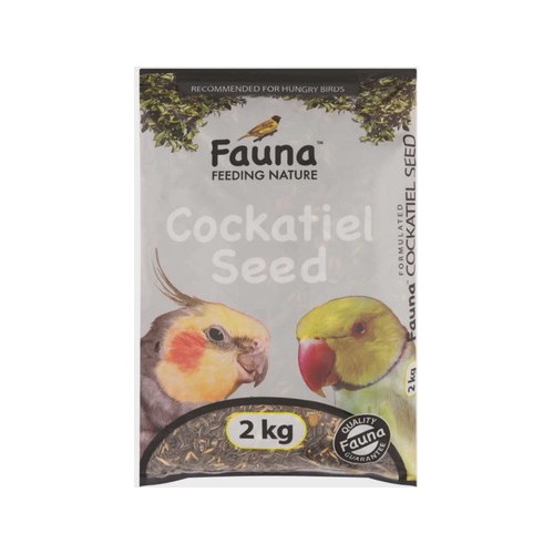 fauna cockatiel seed 2 kg dry adult bird food